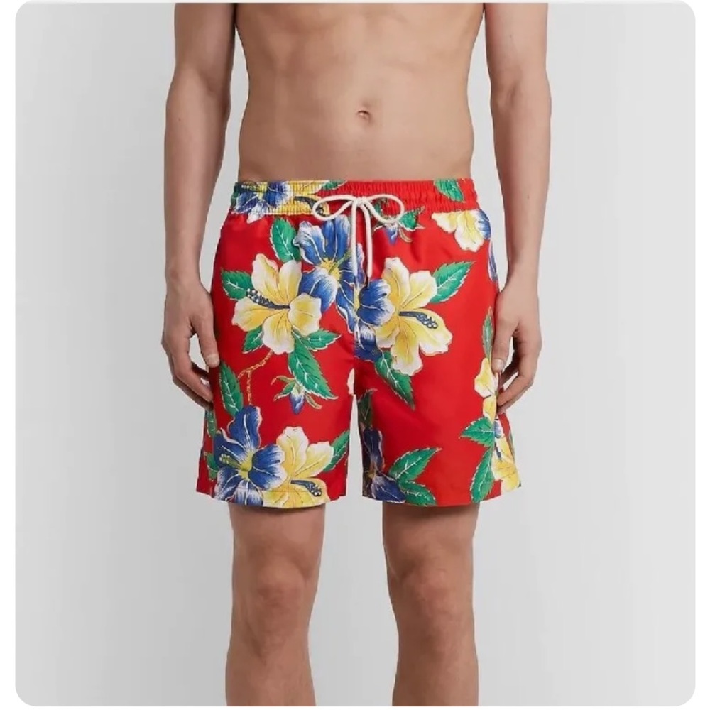 Polo Ralph Lauren Men’s Traveler Floral Hawaiian‎ Print Swim Shorts Size 2XB/2TG